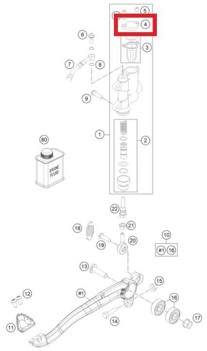 Cylınder Cover Rear 85Sx Ktm Orj Yp A4-1