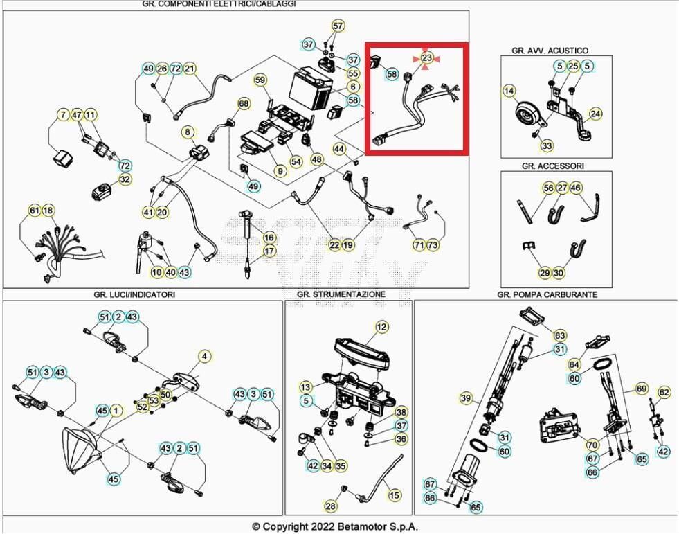 Secondary Wrıng Harness Rr 4T Beta Orj Yp