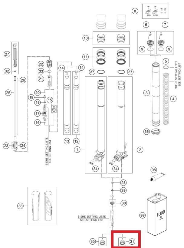 Screw Cap M29,3X1 Ktm Orj Yp A2-2