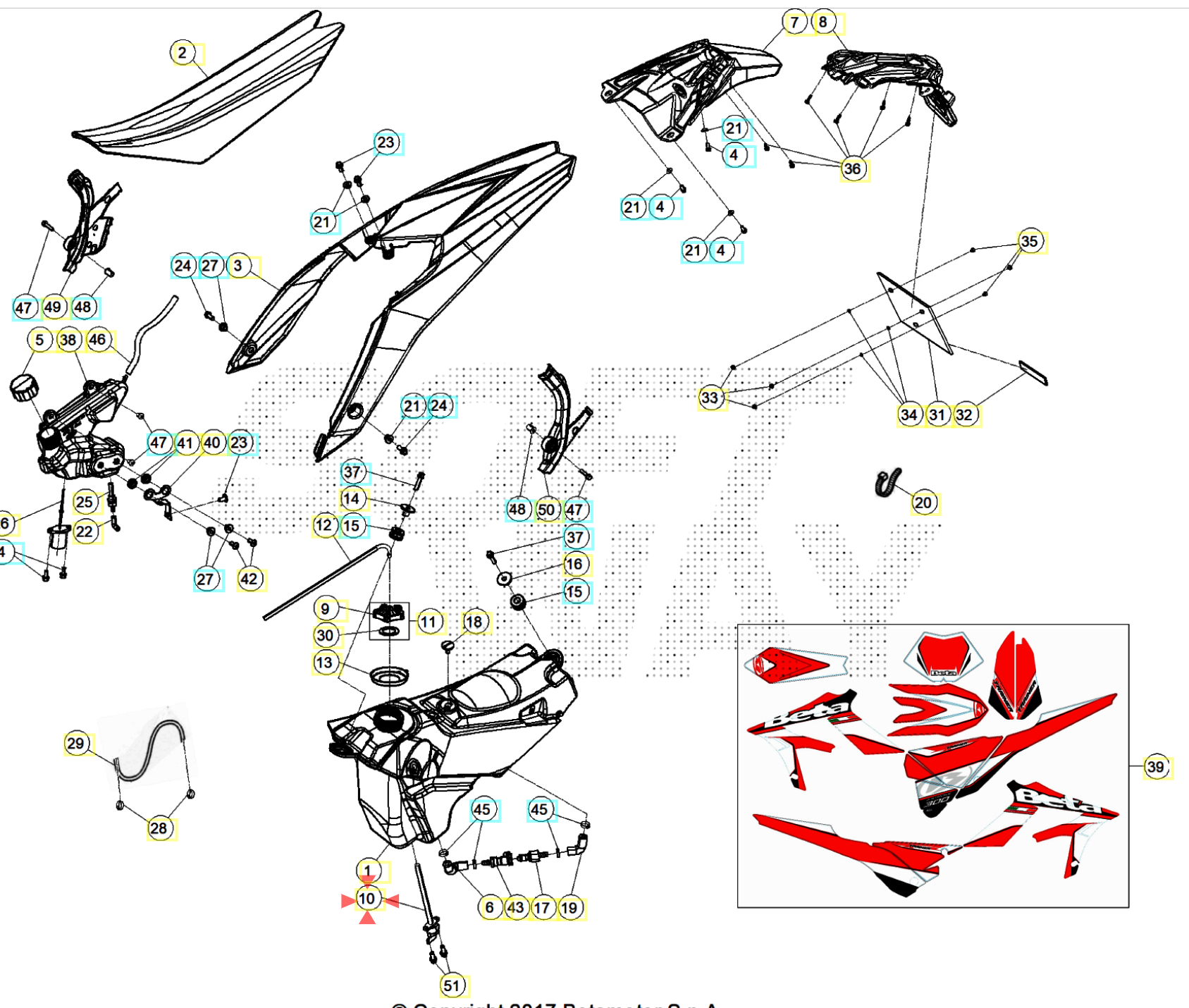 X-Traıner Benzin Musluğu Beta Orj Yp B5-3