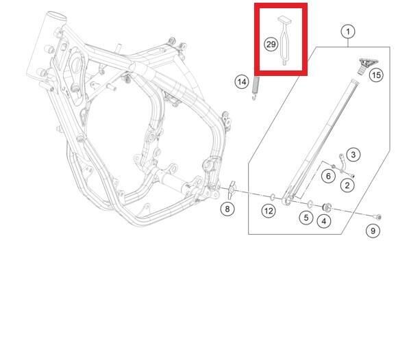 Rubber L145Mm Ktm Orj Yp