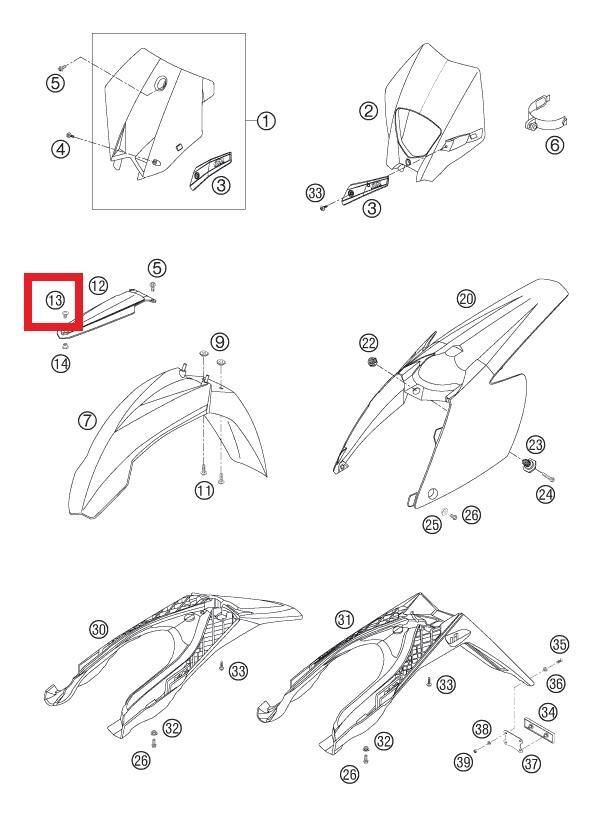 Schraube M8*9 Ktm Orj Yp A4-2