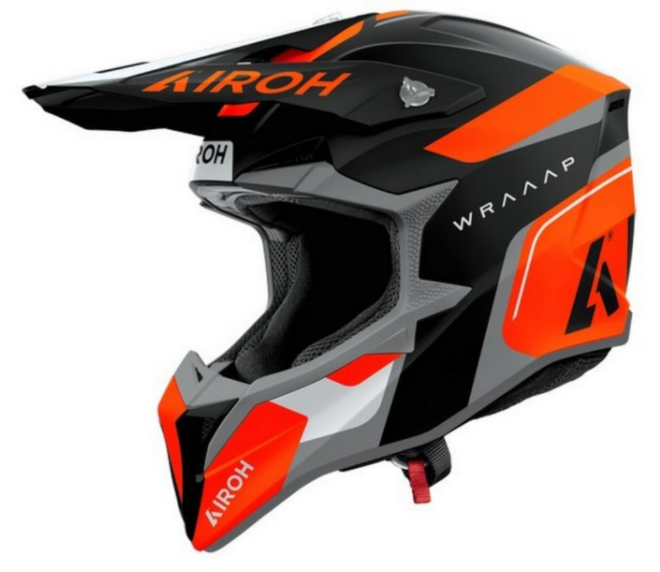 Airoh Wraap Conquer Turuncu Mat Motosiklet Kaskı