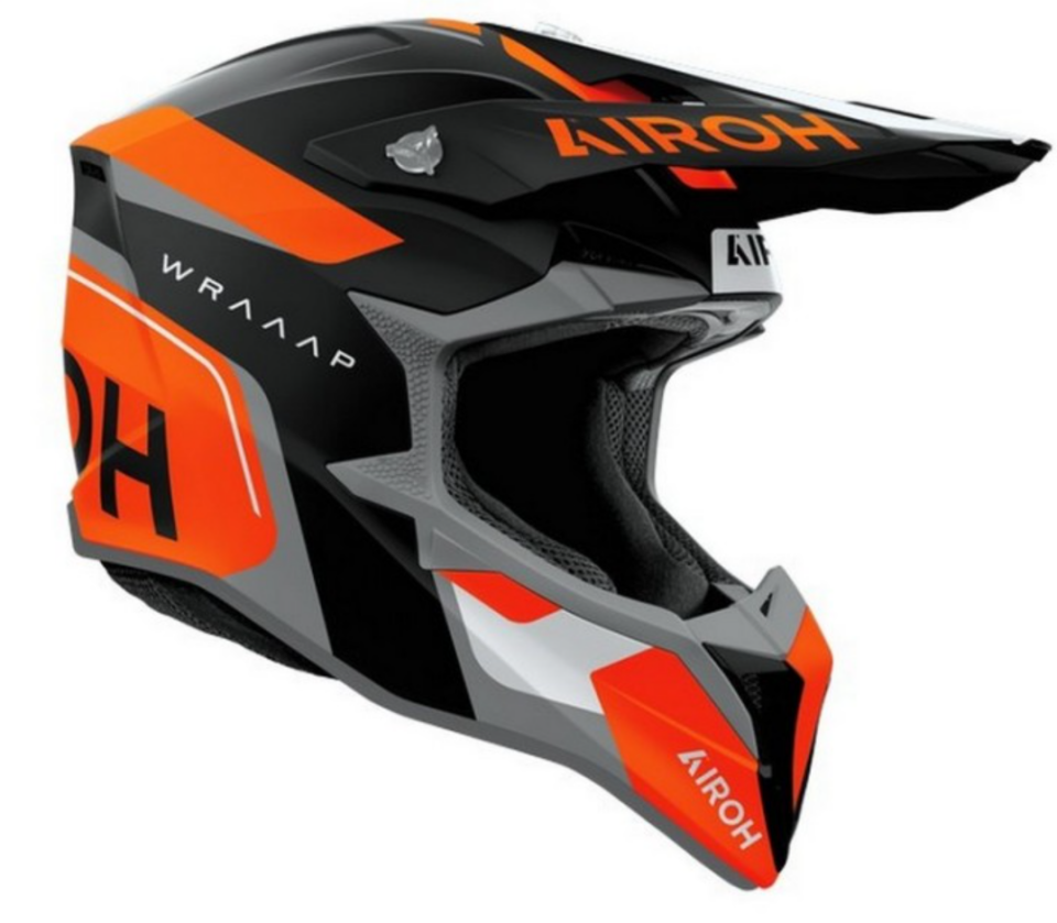 Airoh Wraap Conquer Turuncu Mat Motosiklet Kaskı