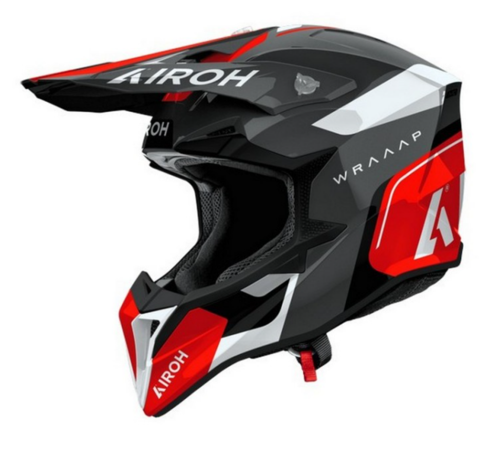Airoh Wraap Conquer Kırmızı Parlak Motosiklet Kaskı