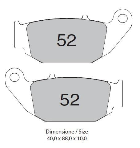 Honda Crf 250 L Arka Fren Balatası Organik
