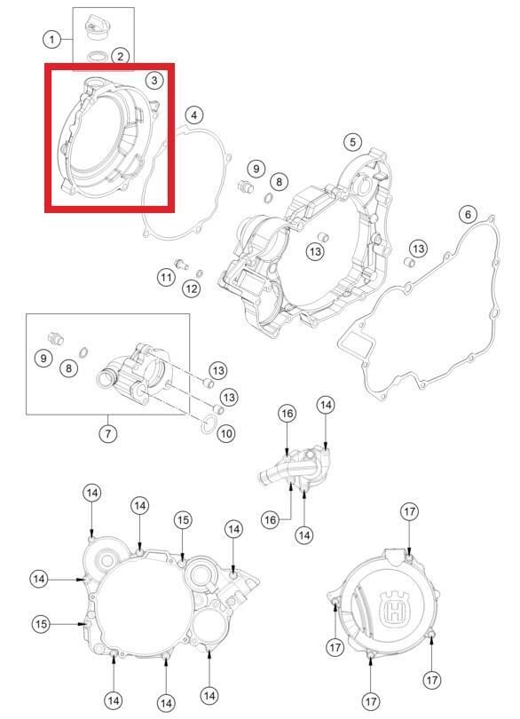 Clutch Cover Outsıde Cover Ktm Orj Yp K1