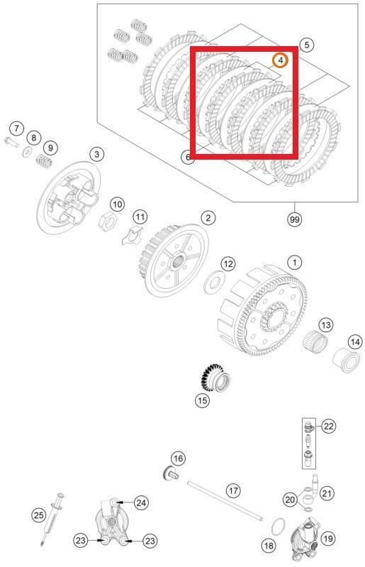 Intermedı Dısc 1,5Mm 98 Ktm Orj Yp