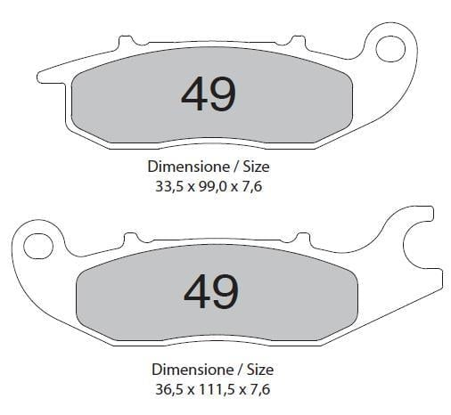 Honda Cbr 125 R 04-10 Ön Fren Balatası Organik