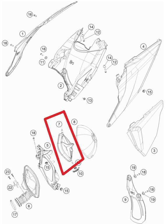 Aır Fılter Support Ktm Orj Yp