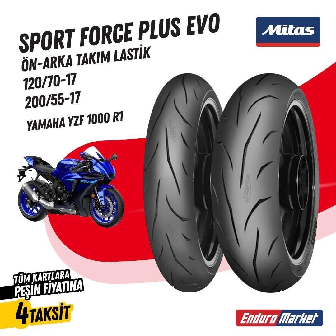Yamaha Yzf R1 120/70-17--200/55-17 Mitas Sport Force + Ev Ön-Arka Lastik