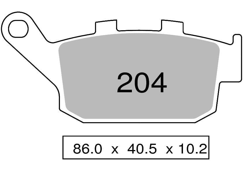 Honda Xl 650 Transalp 99-07 Arka Fren Balatası Sinterli