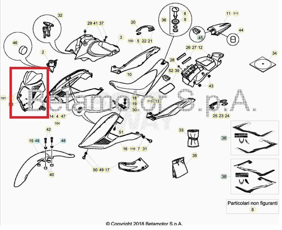 Headlıght Holder Alp 4,0 White Beta Orj Yp