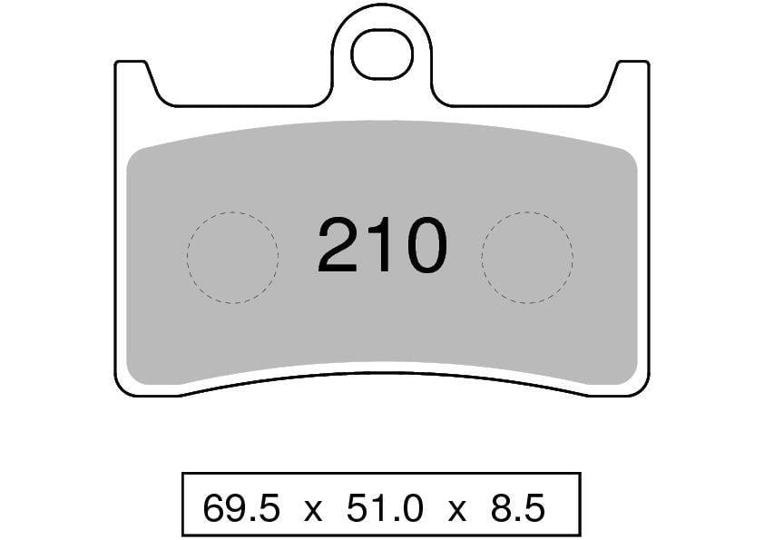 Yamaha Mt 09 Ön Fren Balatası Organik Takım