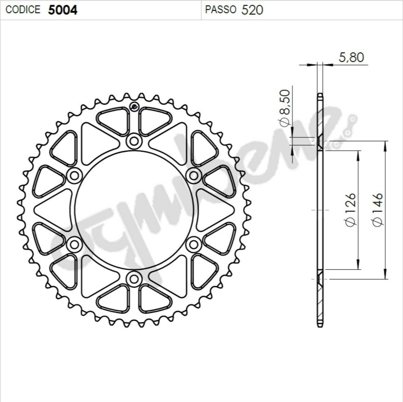 Suzukı 400 Ognıbene Arka Dişli 43T