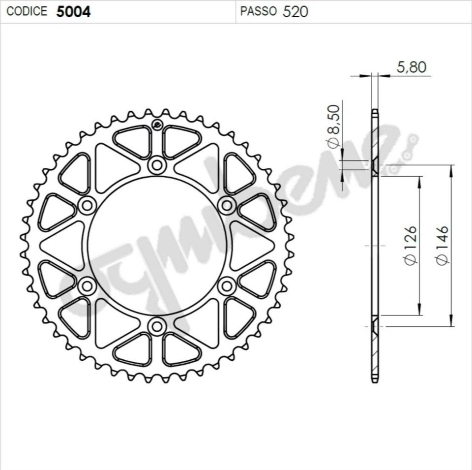Suzukı 400 Ognıbene Arka Dişli 43T
