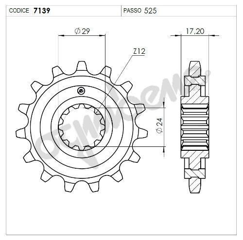 Honda 600 Cbr 97 Ognıbene Ön Dişli 14T