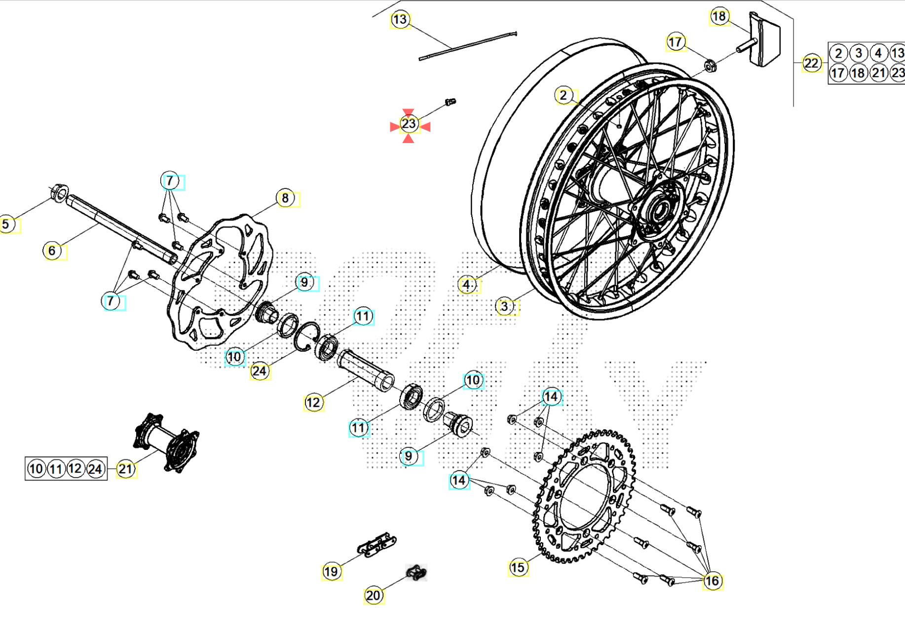 Beta Arka Jant Tel Somunu Beta Orj Yp B14-1