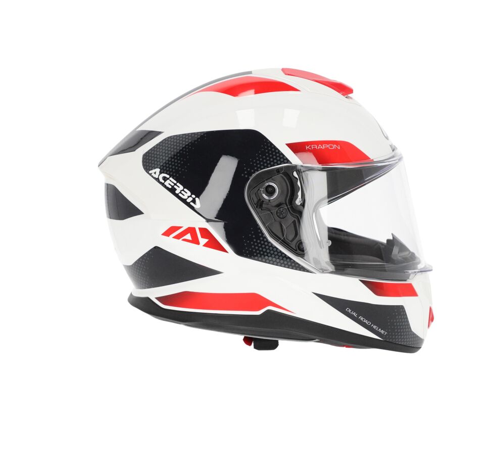 Acerbis Krapon 22-06 Kask Beyaz Kırmızı
