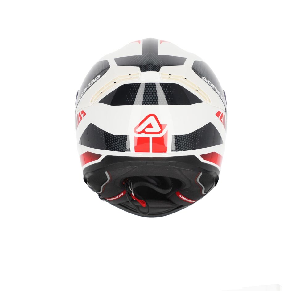 Acerbis Krapon 22-06 Kask Beyaz Kırmızı