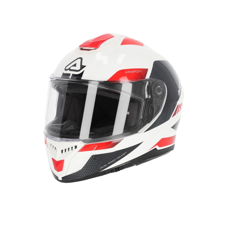 Acerbis Krapon 22-06 Kask Beyaz Kırmızı