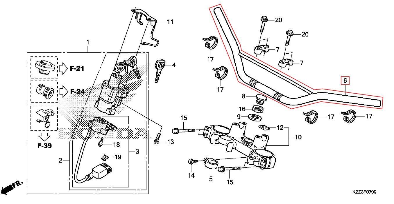 CRF250L GİDON  SİYAH HONDA ORJ YP