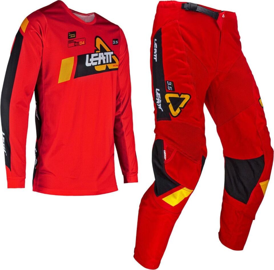 Leatt 3.5 Çocuk Jersey Pantolon Takımı Kırmızı