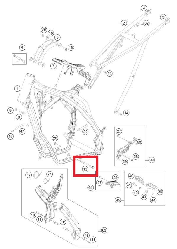 Engıne Brac Scr Ktm Orj Yp A5-2