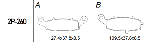 Kawasaki Kle 650 Versys 10-14 Ön Fren Balatası Yarı Metalik