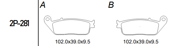 Ducati Tiger 900 99-00 Arka Fren Balatası Sinterli