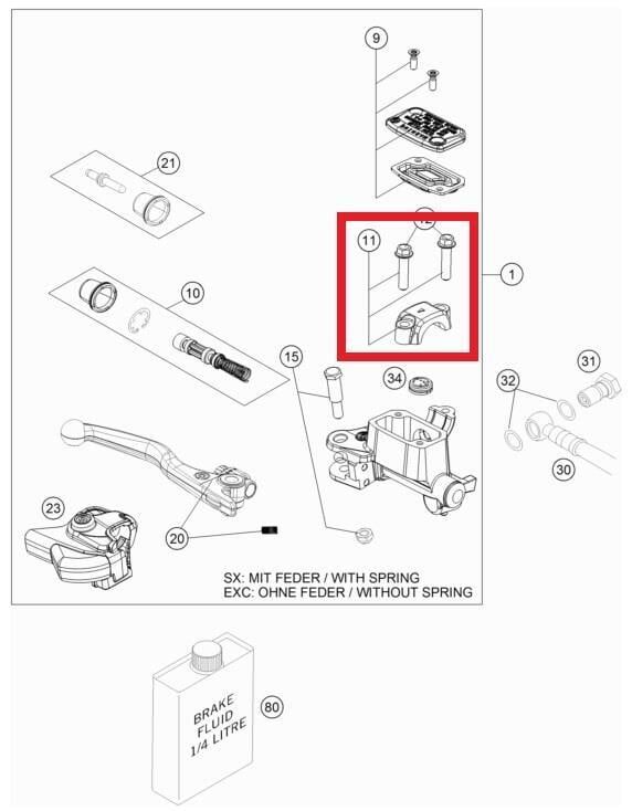 Clamp Cpl Ktm Orj Yp