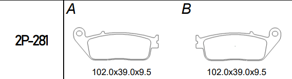 Honda Cb 250 F 13-20 Arka Fren Balatası Sinterli