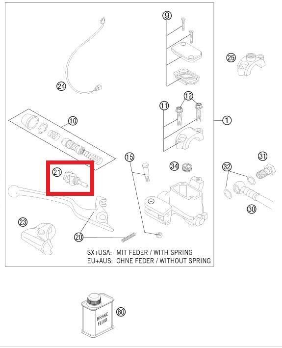 Adjustıng Screw Ktm Orj Yp A7-1