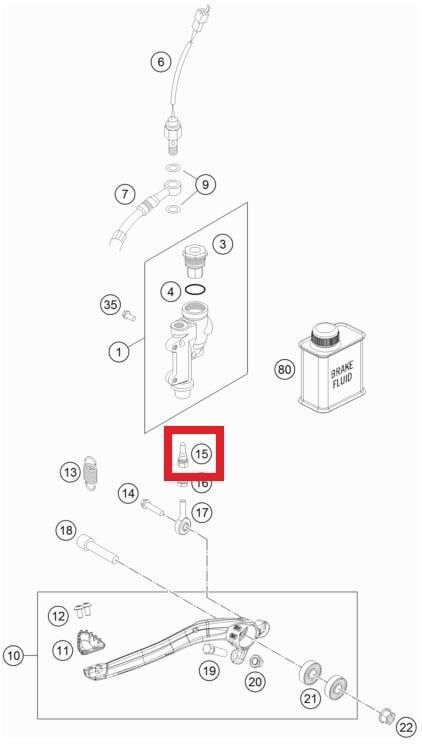 Push Rod L=28Mm Ktm Orj Yp A7-1