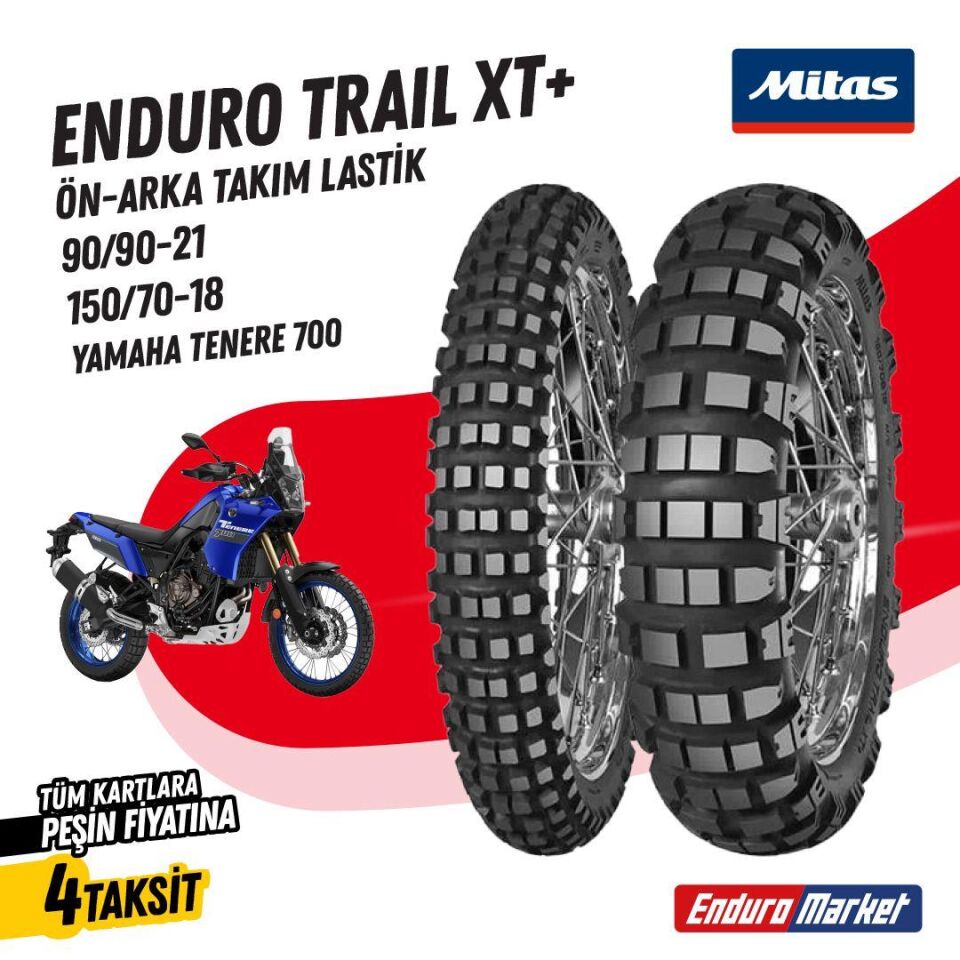 150/70-18-90-90/21 Takım Mitas Enduro Traıl Xt+Ön Arka Lastik