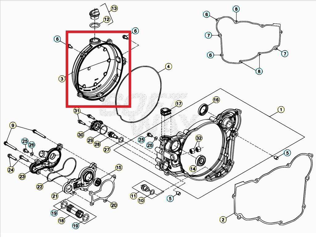 External Clutch Cover Beta Orj Yp