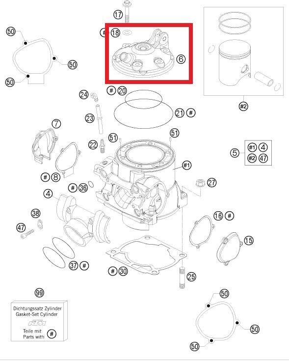 250 Exc Kapak Ktm Orj Yp K1