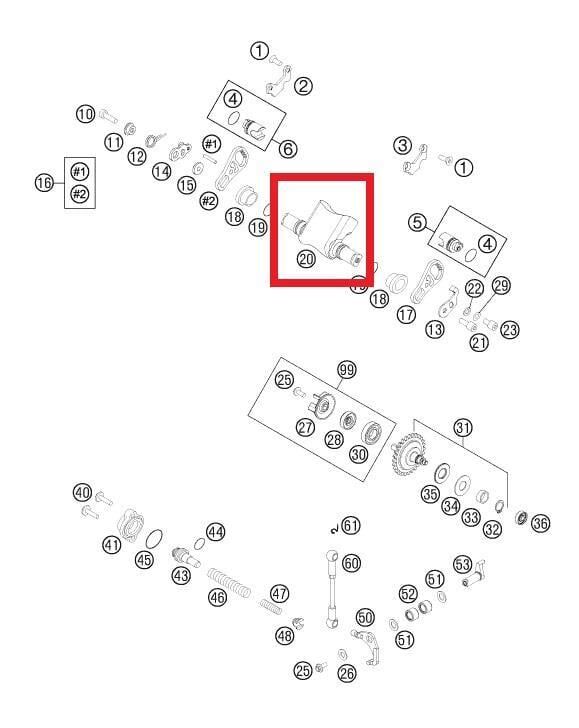 Control Flap 300 Ktm Orj Yp A7-2
