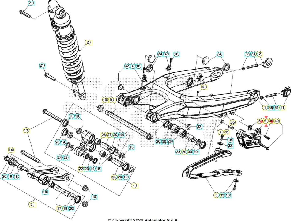 Rr Racıng Zincir Klavuzu Kırmızı Beta Orj Yp B5-3