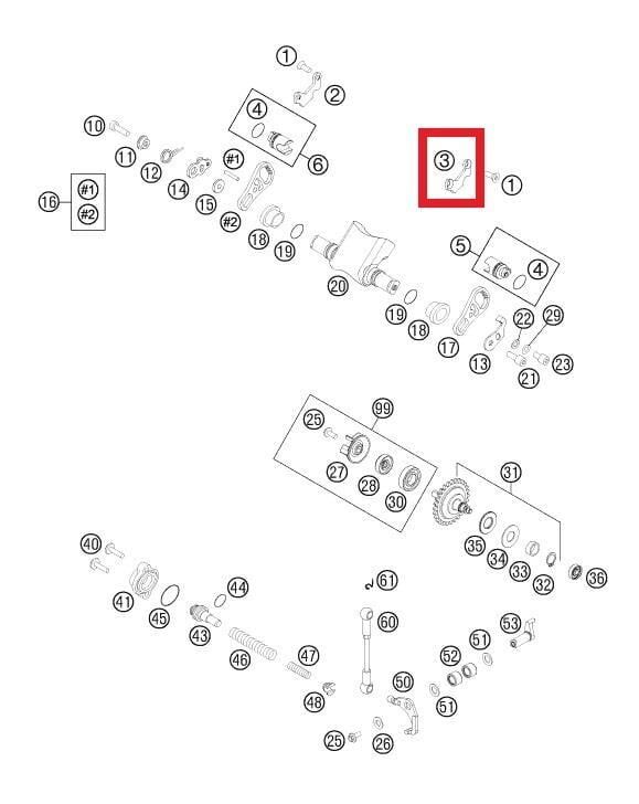 Retaınıng Plate 300 Ls Ktm Orj Yp A7-2