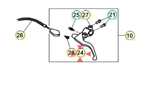 Enduro 125 Debriyaj Maneti Beta Orj Yp B2-3