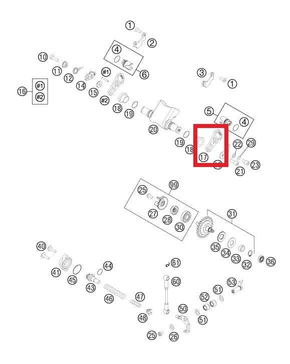 Gear Segment 300 Ktm Orj Yp A7-2