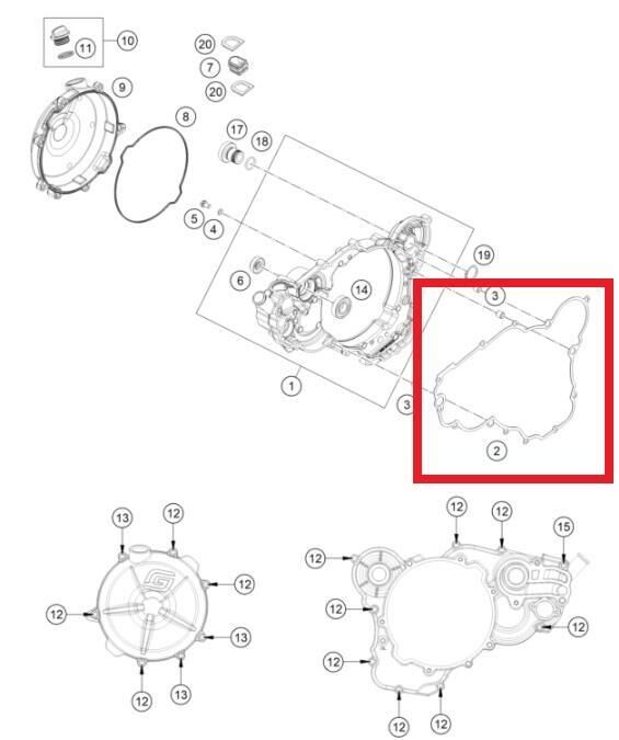 Clutch Cover Gasket Insıde Ktm Orj Yp