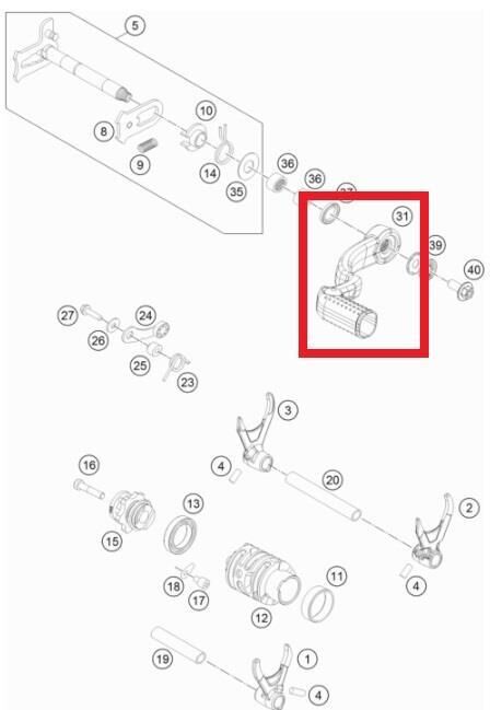 Shıftıng Lever Ktm Orj Yp