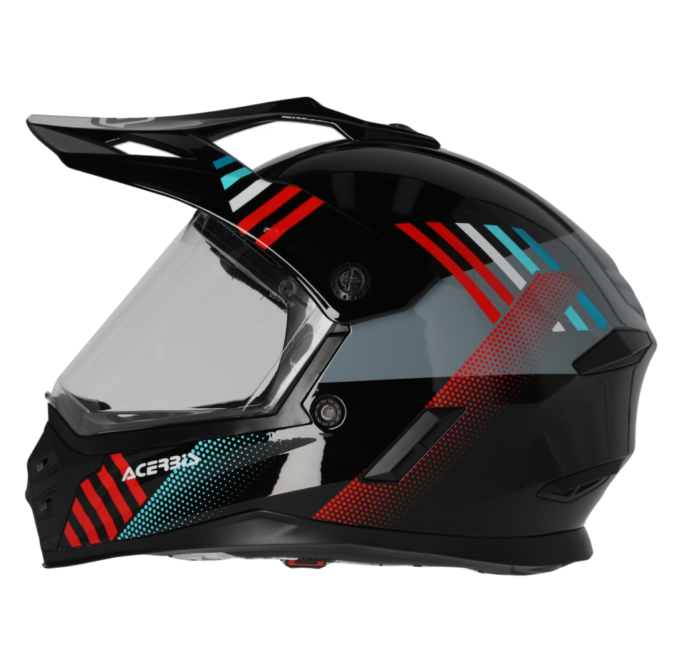 Acerbis Rıder Çocuk Kask Siyah Kırmızı