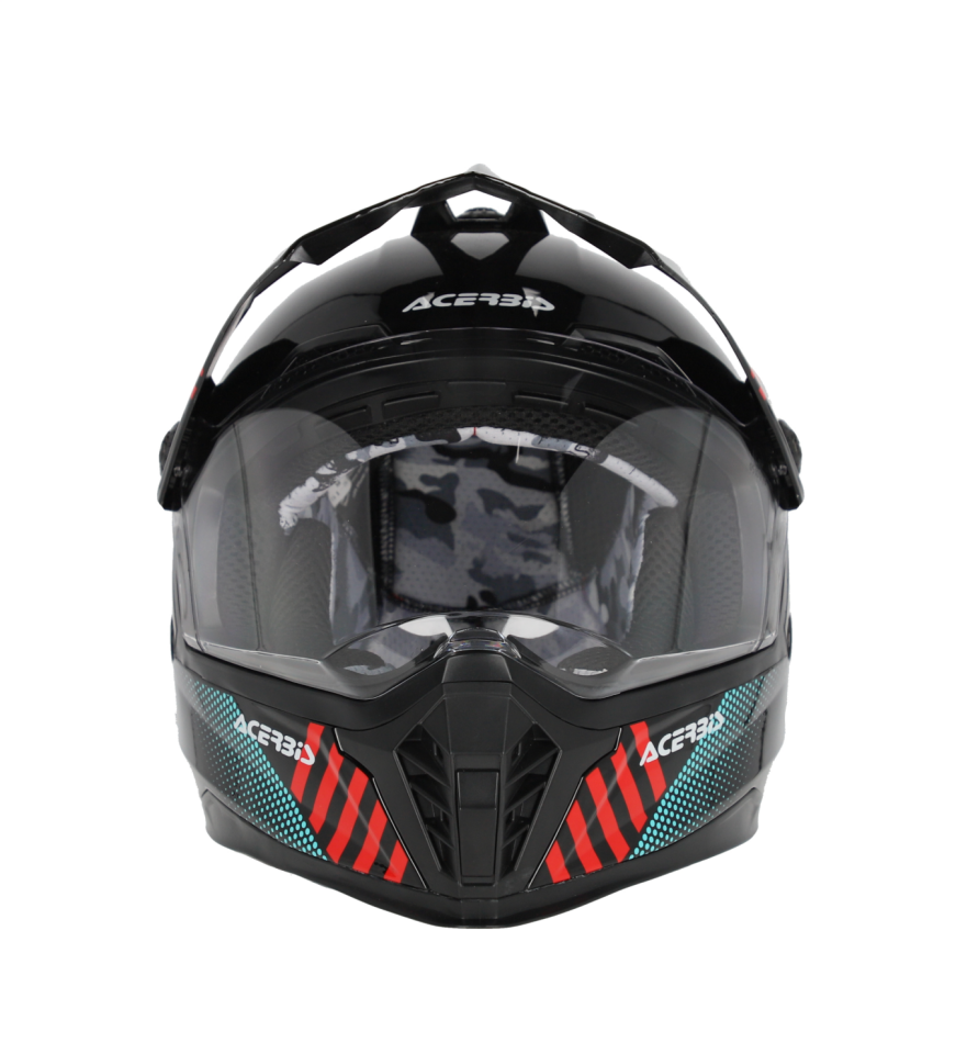 Acerbis Rıder Çocuk Kask Siyah Kırmızı