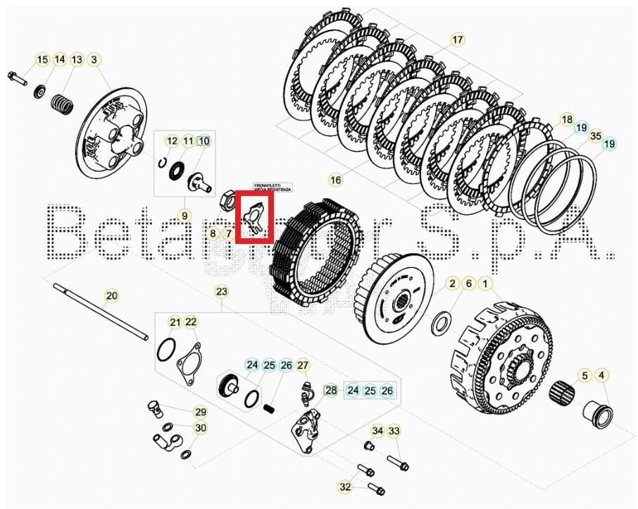 Clutch Safe Washer Beta Orj Yp B4-1