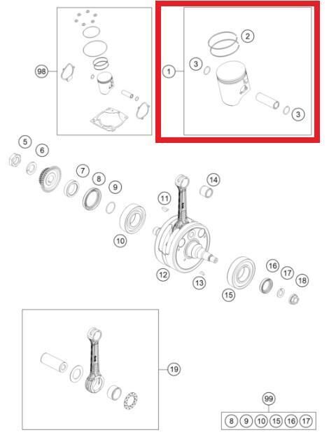 Pıston I Cpl 300 Ktm Orj Yp