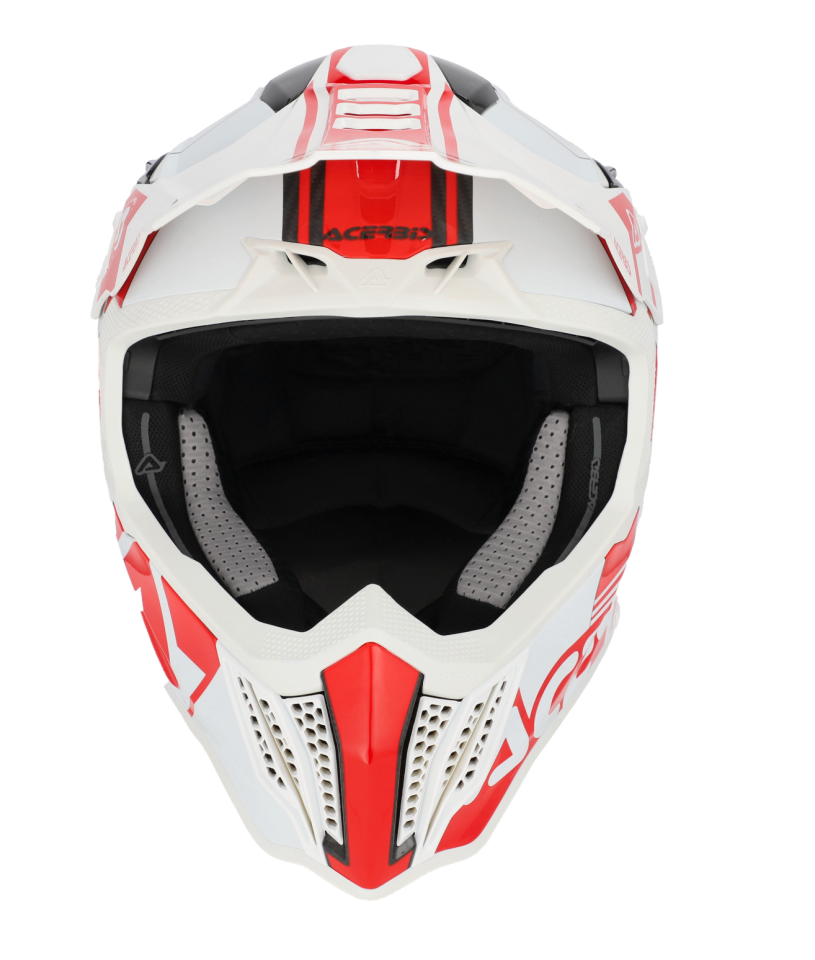 Acerbis Airstrike-C Kask Beyaz Kırmızı