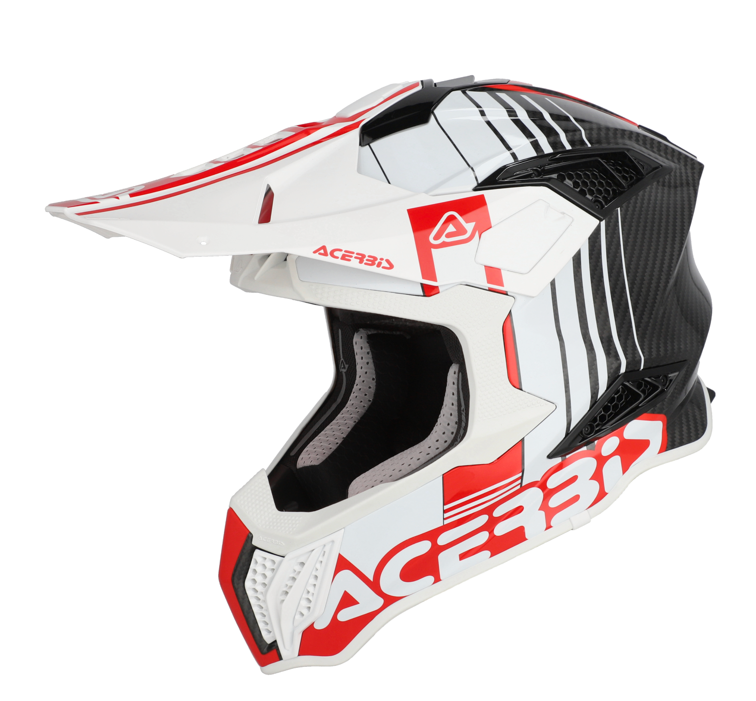 Acerbis Airstrike-C Kask Beyaz Kırmızı